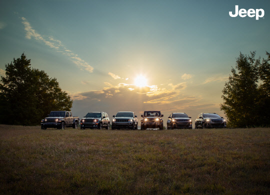 지프 모델 라인업.<지프코리아 제공>